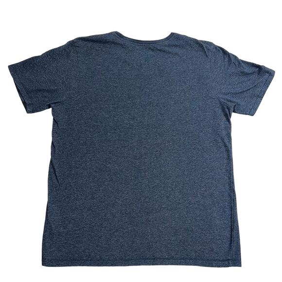 The Nike Tee Mens Dri Fit T Shirt Top Short Sleeve Moisture Wicking Blue Large - Picture 4 of 5